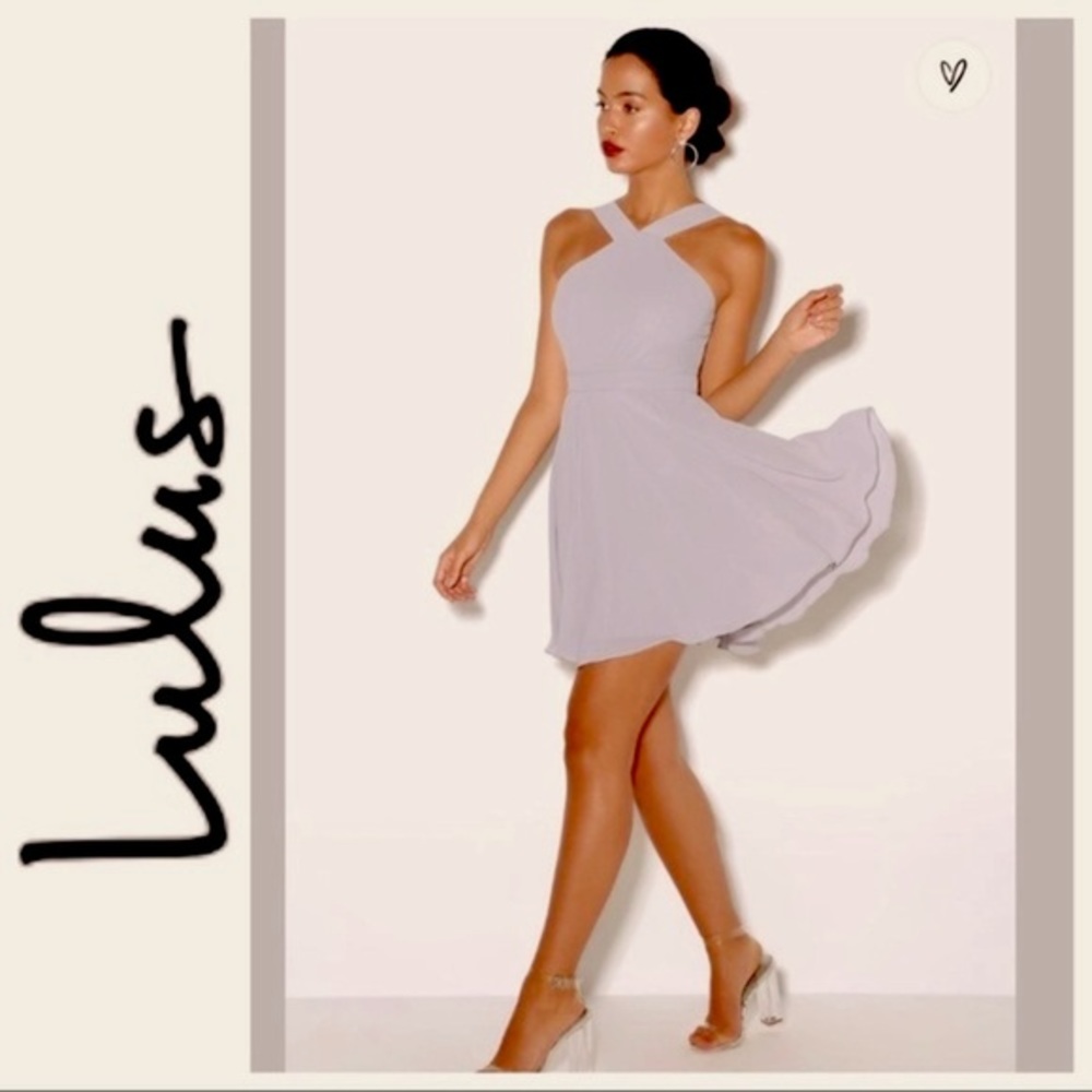 NWT Lulus Crisscross Halter Dress